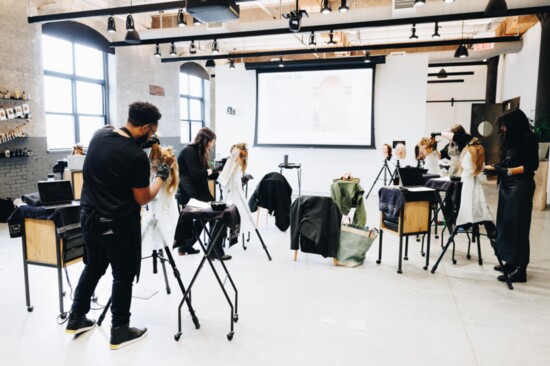 Pettway at the Davines Academy, Brooklyn