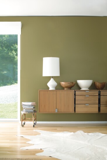 Wall color: Woodstock Tan.