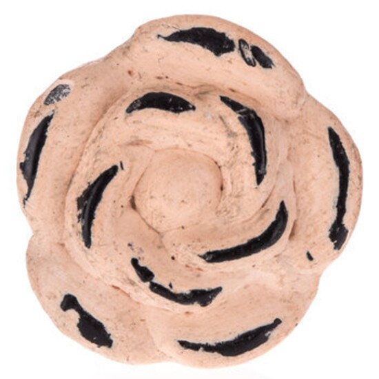 Distressed Metal Rose Knob