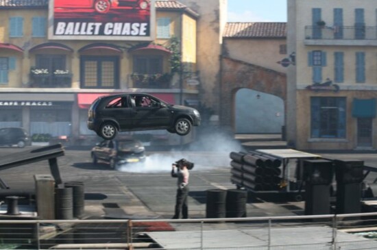 Matt as stunt in Lights, Motors, Action Show