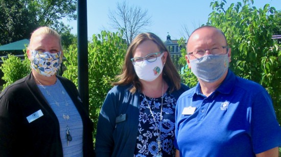 Director Kirsten Hess, with Jenny & Rich Wierzchon, owners of Primrose School.