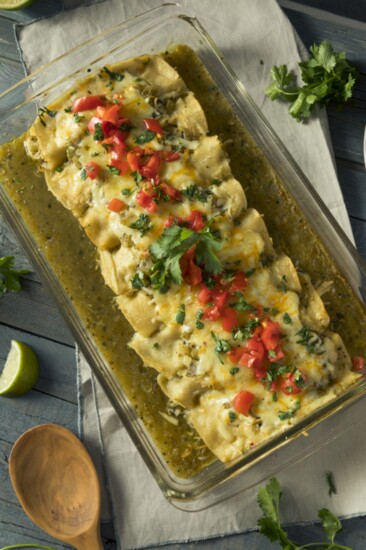 Cream Cheese Chicken Enchiladas