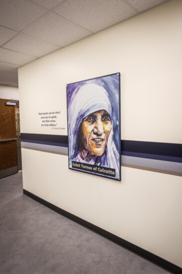 Hallway in Our Lady of the Presentation School 2021