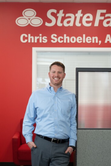 Chris Schoelen,  State Farm Agent on New London Turnpike in South Glastonbury. 