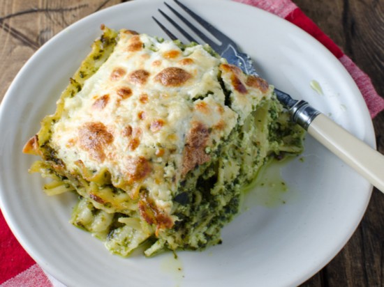 Basil Pesto Lasagna