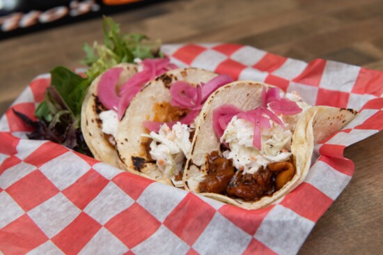 Tenth's Hole Tavern's Pulled Pork Tacos