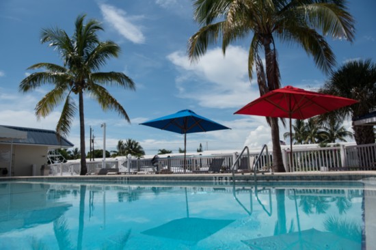 The pool at the Venice Yacht Club