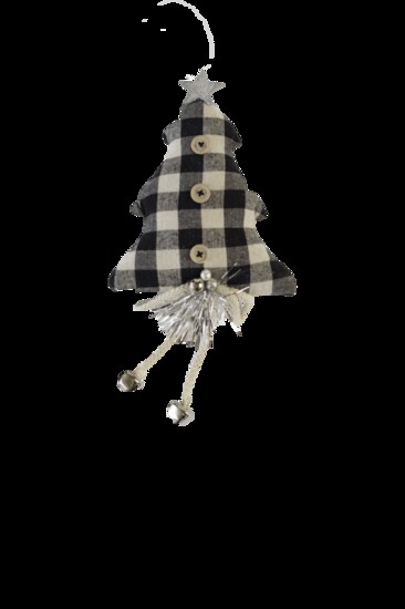 Stuffed plaid tree ornament = $8.99